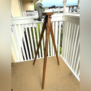 Vintage "Champion" Corkscrew/ Wine Opener Wooden Legs Stand Very Beautiful